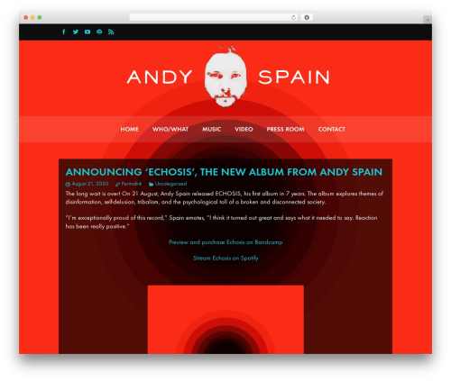 Wolf widgets pack WordPress plugin - andyspainmusic.com