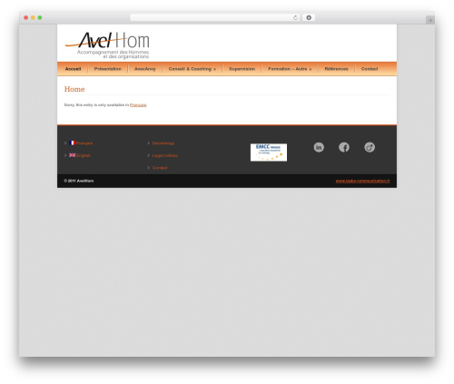 Modernize best WordPress theme - avelhom.fr