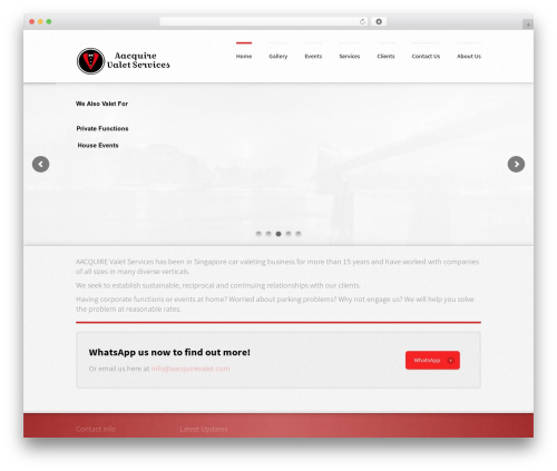 Roki WordPress theme - aacquirevalet.com