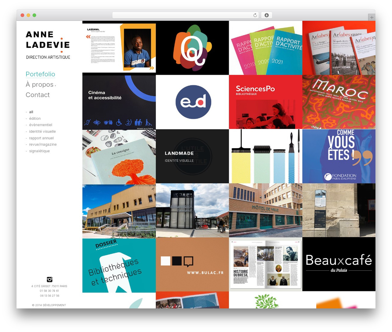 Skylab WordPress theme - anneladevie.com
