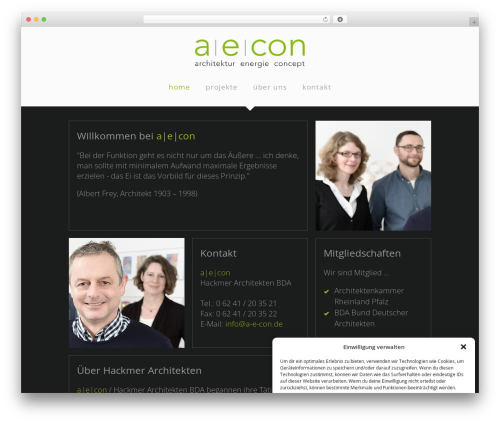 The Grid WordPress theme - a-e-con.de