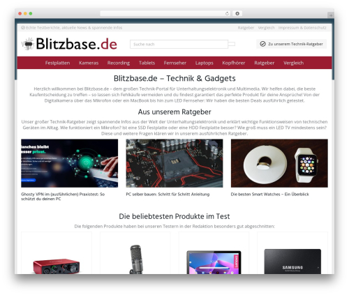Affiliatetheme amazon WordPress plugin - blitzbase.de