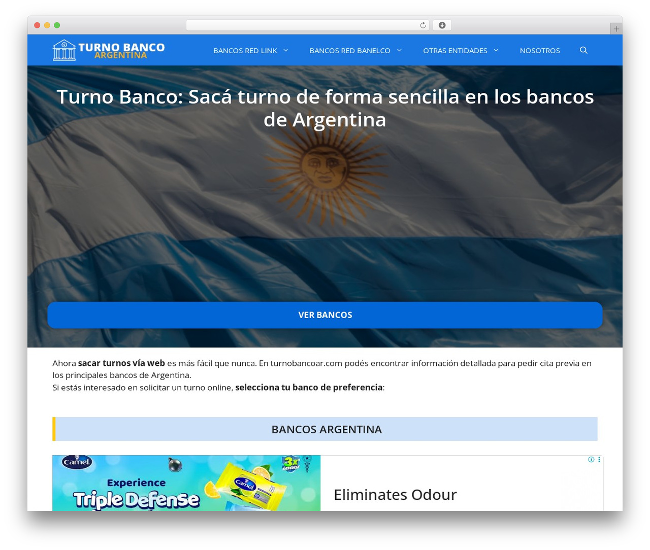Theme WordPress GeneratePress - turnobancoar.com