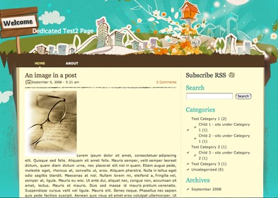 Theme WordPress Missed Spring by Wordpress Themes
