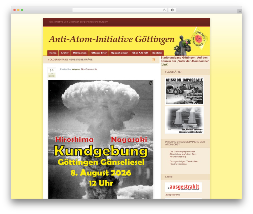 Theme WordPress Ocean Mist - anti-atom-initiative-goettingen.de