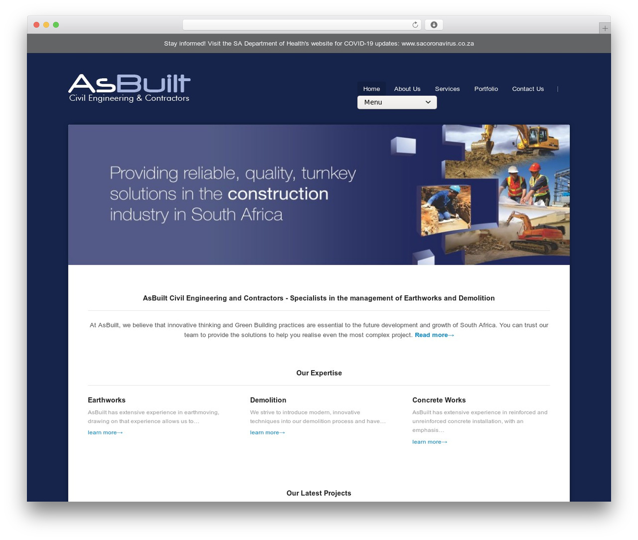 Ultra WordPress theme design - asbuilt.co.za