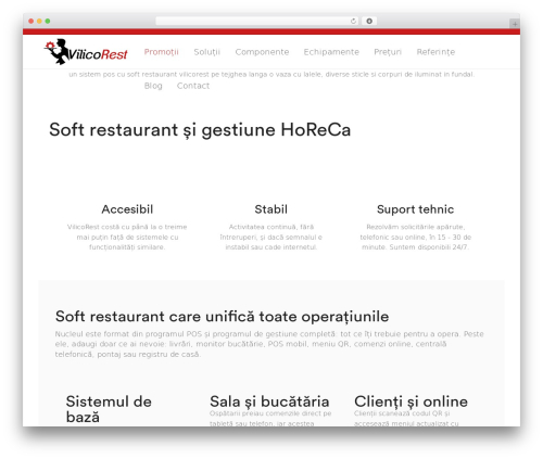 Webify WordPress restaurant theme - vilicorest.ro