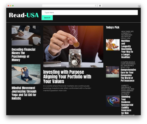 WordPress theme Beatrix - read-usa.com