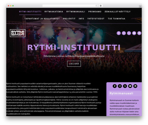WordPress theme Elevate Pro - rytmi-instituutti.fi