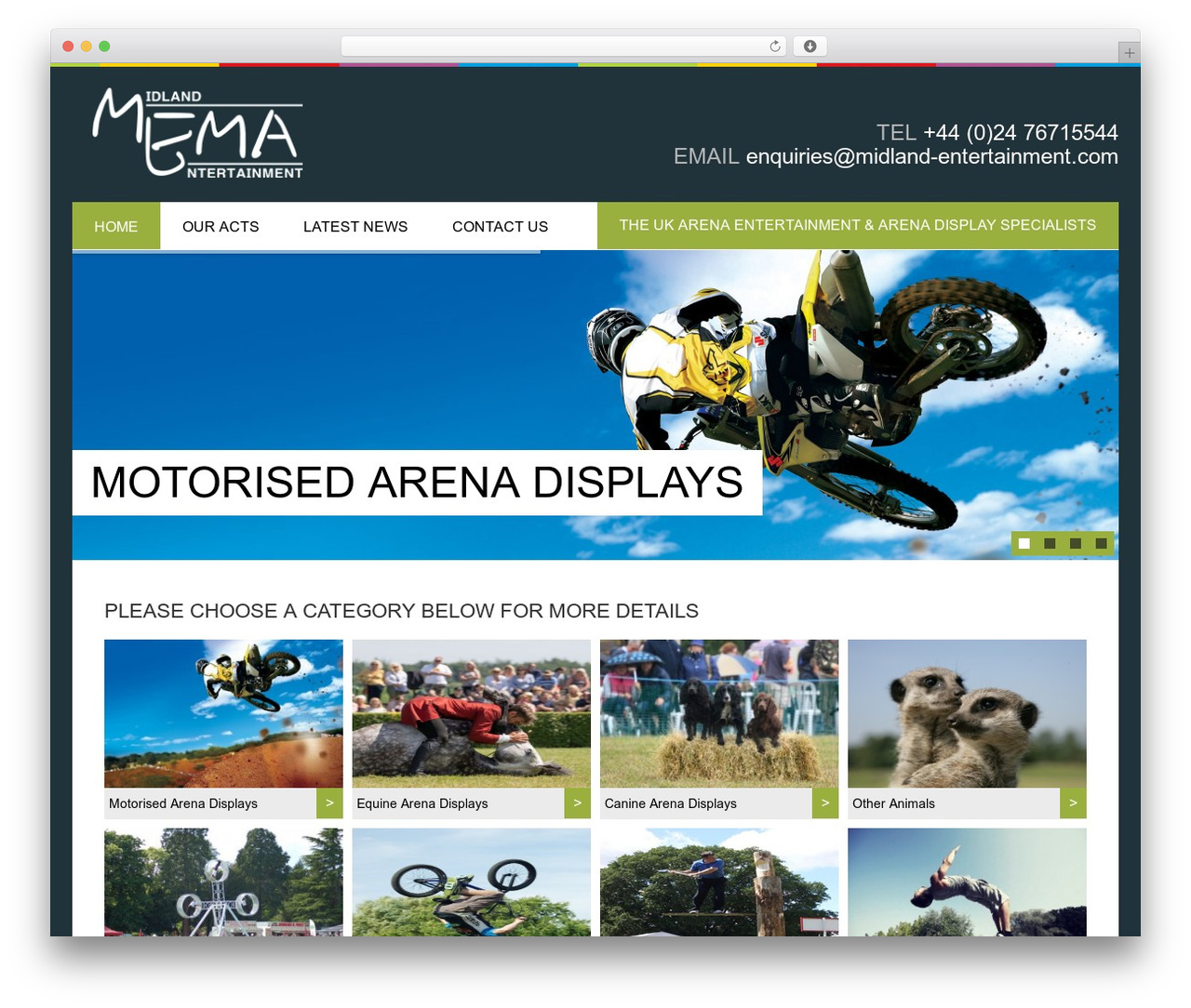 WordPress theme MEMA - arena-entertainment.co.uk