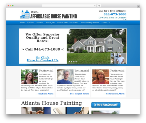 WordPress theme ThemeStarta Framework - atlantahousepainting.net