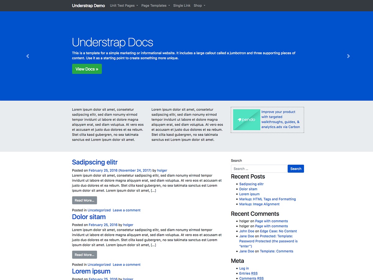 WordPress theme AdUnderStrap WordPress theme AdUnderStrap