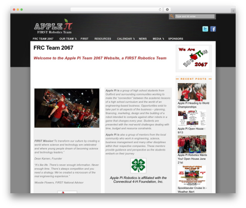 WordPress theme Gadget - applepirobotics.org