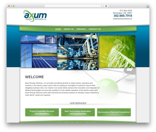 WordPress website theme Default - axumenergyventures.com