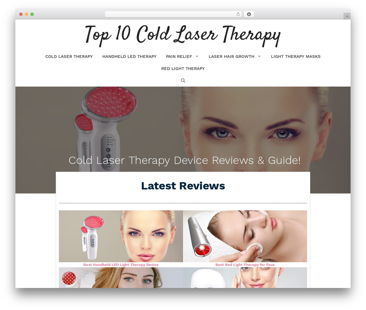 WordPress website theme GeneratePress - top10coldlasertherapy.com
