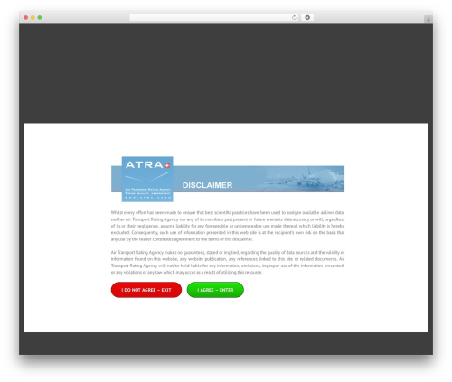 Avada theme WordPress - atra.aero
