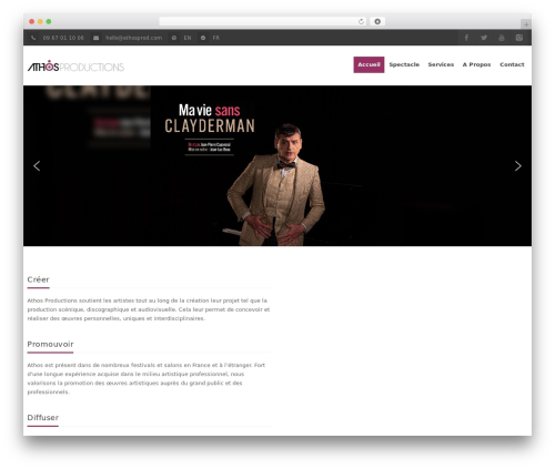 Breakout WordPress theme - athosprod.com