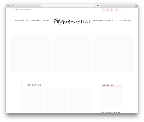 Captivating Theme WordPress theme design - polishedhabitat.com