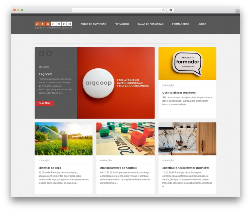 Construct top WordPress theme - arqcoop.com