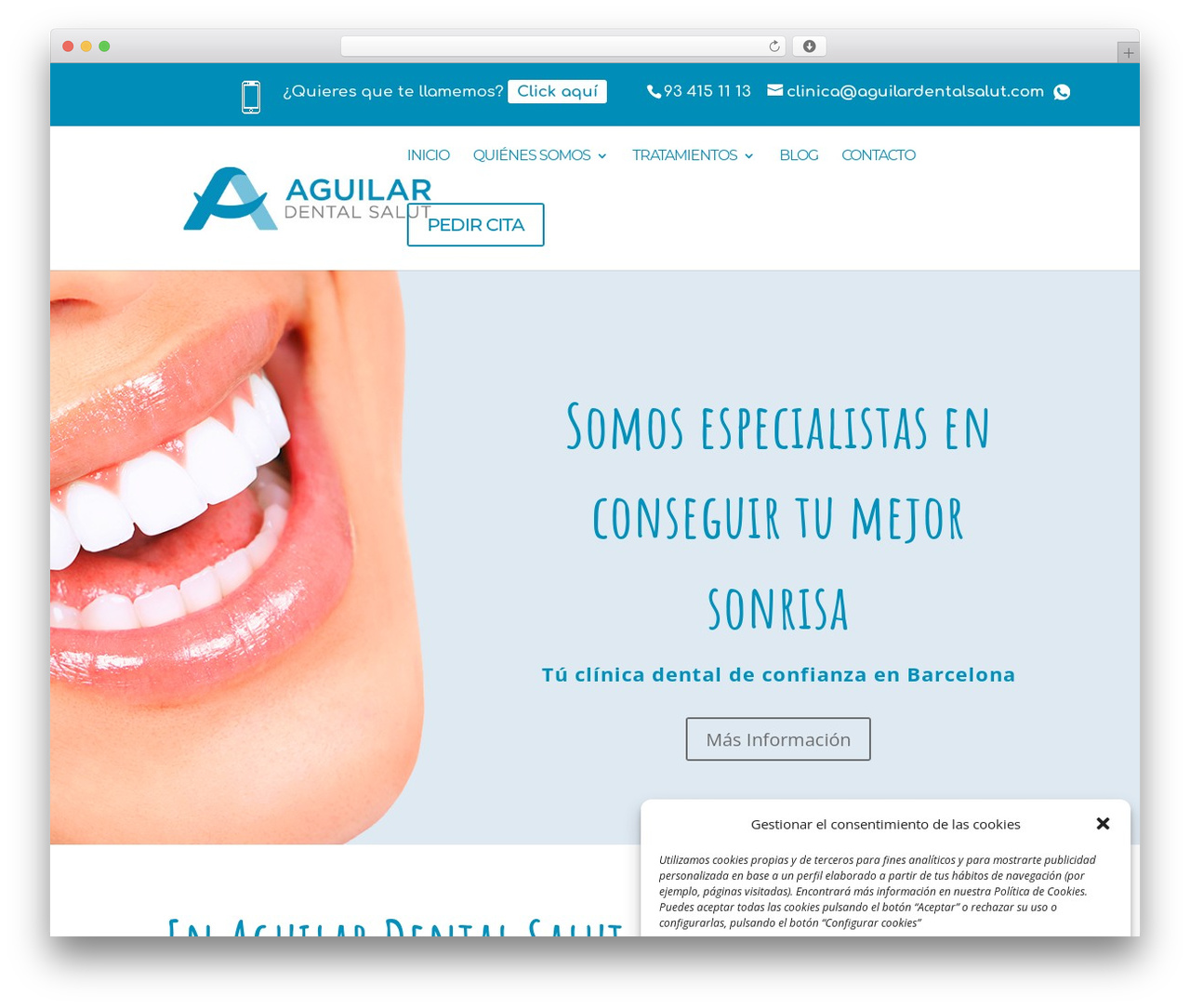 Divi WordPress theme - aguilardentalsalut.com