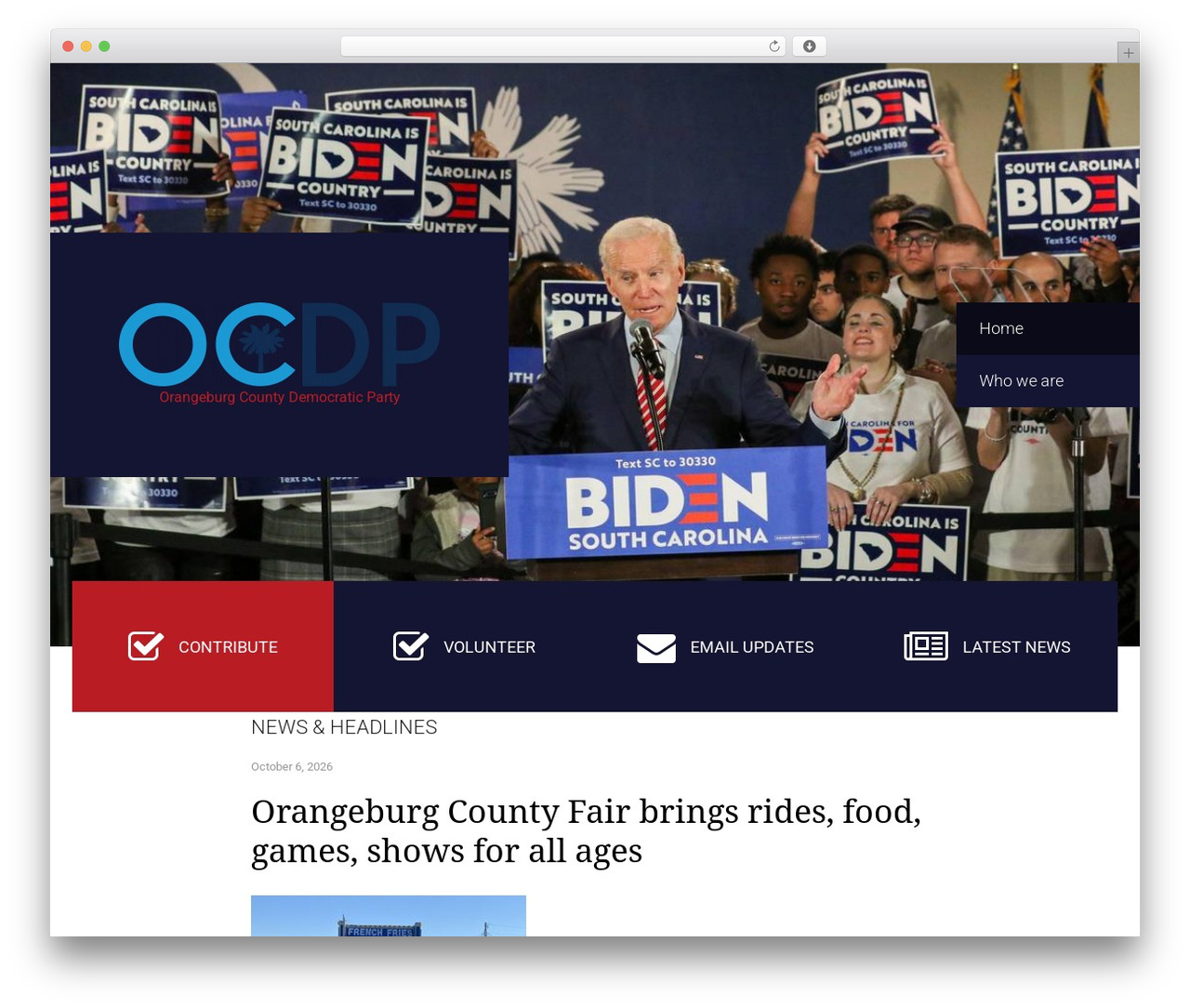 FrontRunner WordPress theme - orangeburgscdp.org