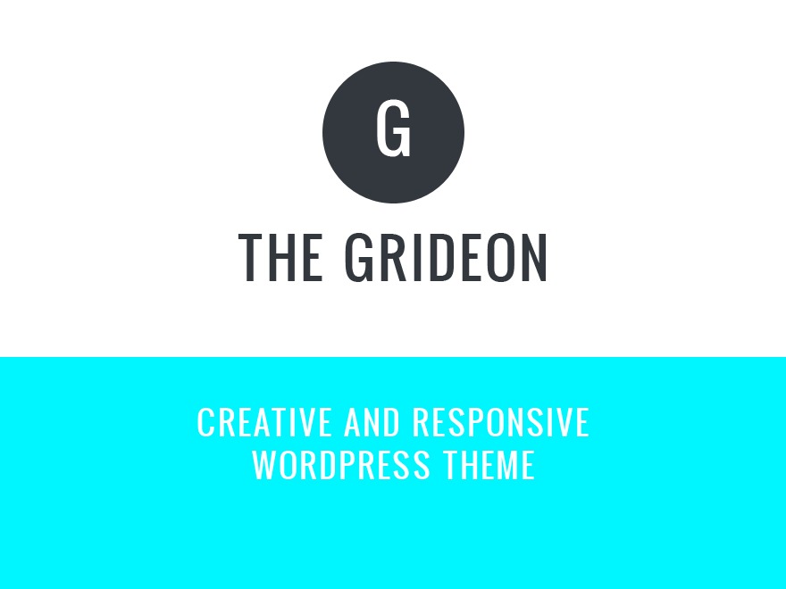 Grideon - Responsive Creative Wordpress Theme WordPress blog theme by ZERGE