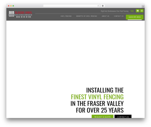 Hello Elementor WordPress theme - classicvinylfencing.com