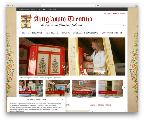 Maya Shop WordPress ecommerce theme - artigianatotrentino.com