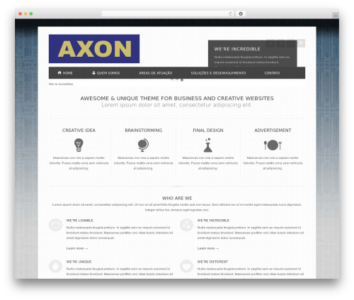 Rollingtheme WordPress theme - axonindustrial.com.br