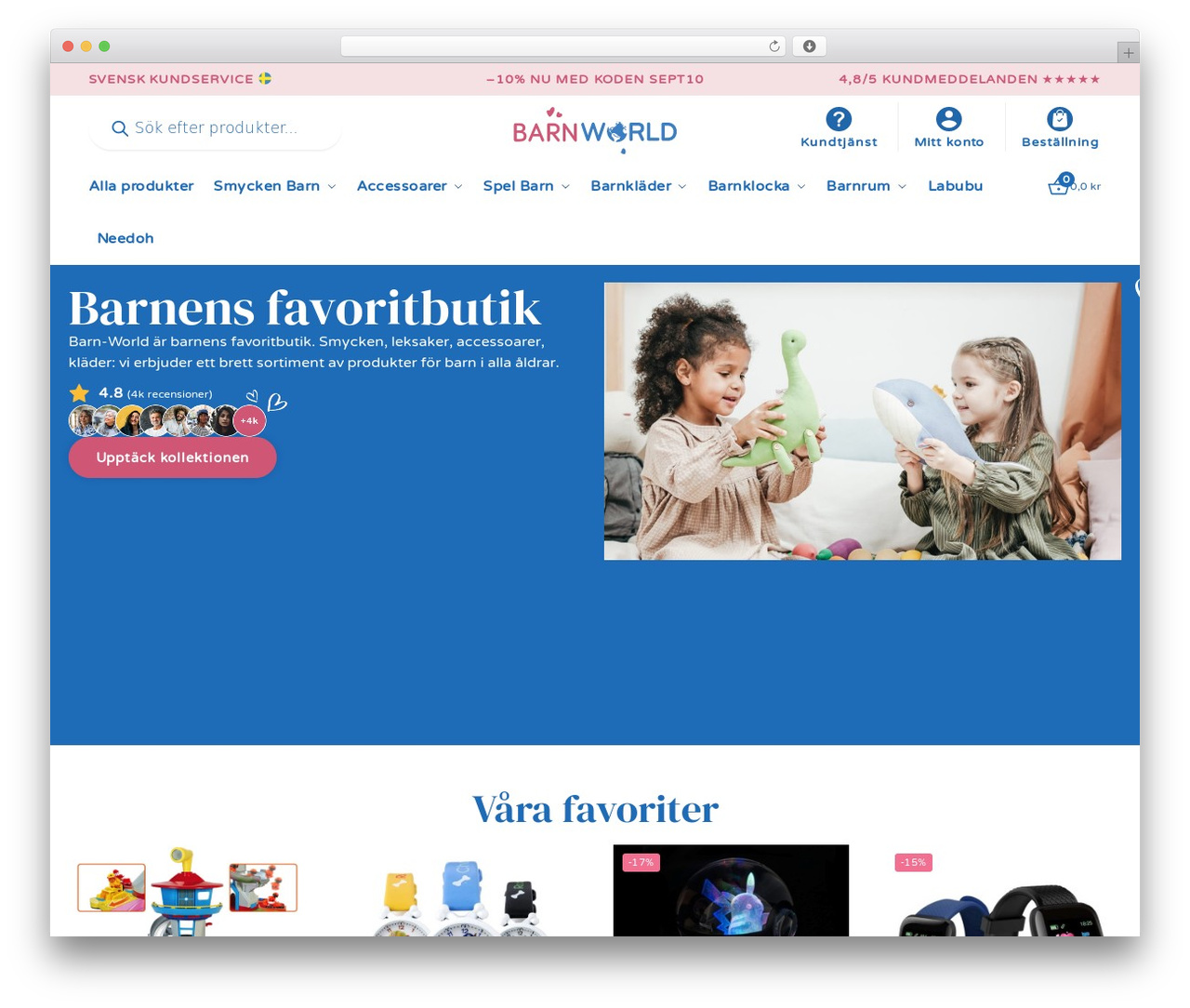 Shoptimizer theme WordPress - barn-world.se