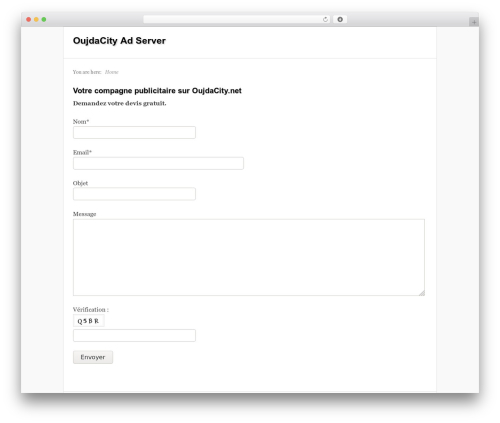 Theme WordPress Prototype - ad.oujdacity.net