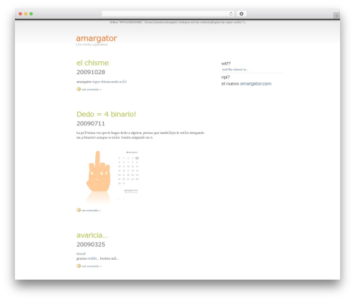 Theme WordPress Simpla - amargator.vientopm.com.mx