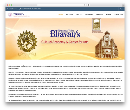 ticketbox WordPress theme - bcaca.in