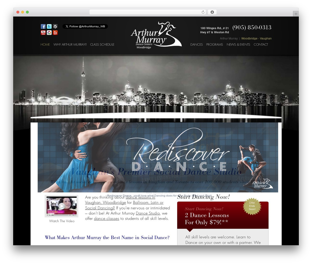 WordPress theme ArthurMurray - arthurmurraywoodbridge.com
