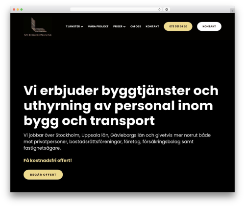 WordPress theme diawebb_theme - ntibyggbemanning.se