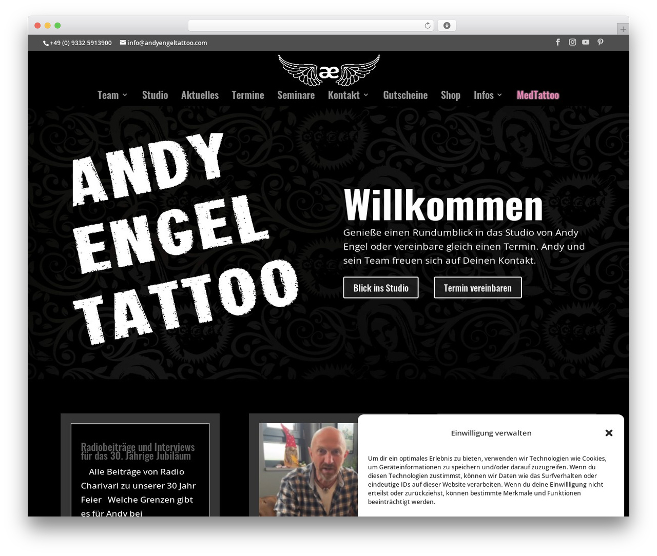 WordPress theme Divi - andyengel.tattoo WordPress theme Divi - andyengel.tattoo