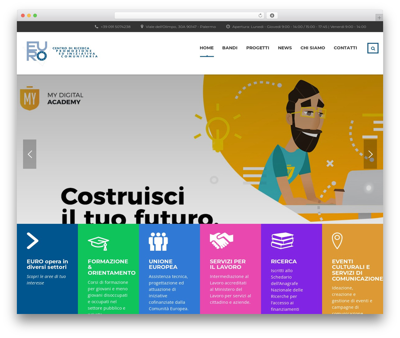 WordPress theme Master Study - associazioneeuro.org