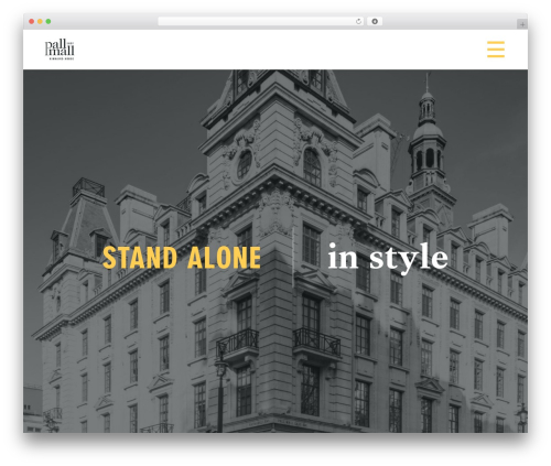 WordPress theme template - 1pallmall.co.uk