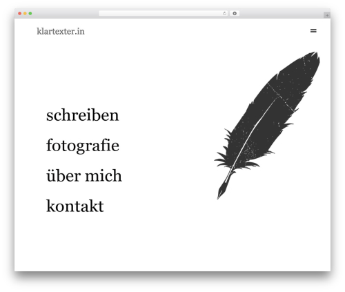 Anders WordPress theme - klartexter.in
