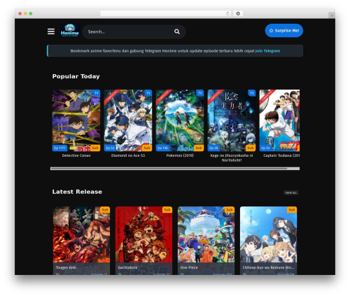 AnimeStream WordPress theme - honime.com