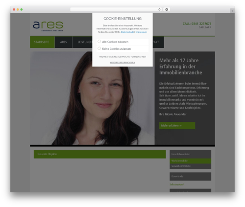 ARES Wordpress WordPress website theme - ares-leipzig.de