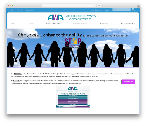 AVA - 2016 WordPress theme - avadministrators.org