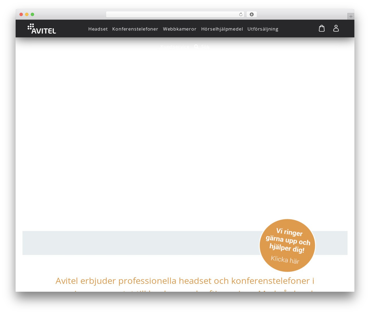 Avitel WordPress ecommerce theme - avitel.se