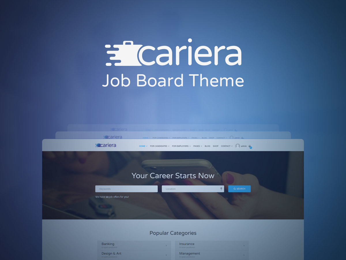 Cariera WordPress theme