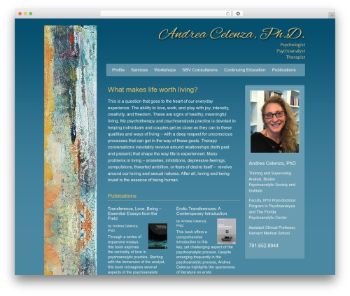 Celenza Theme WordPress theme - andreacelenza.com
