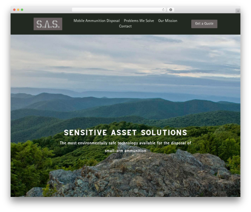 Divi WordPress theme - sensitiveassetsolutions.com