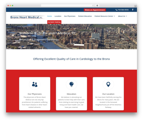 Divi WordPress theme - bronxheart.com
