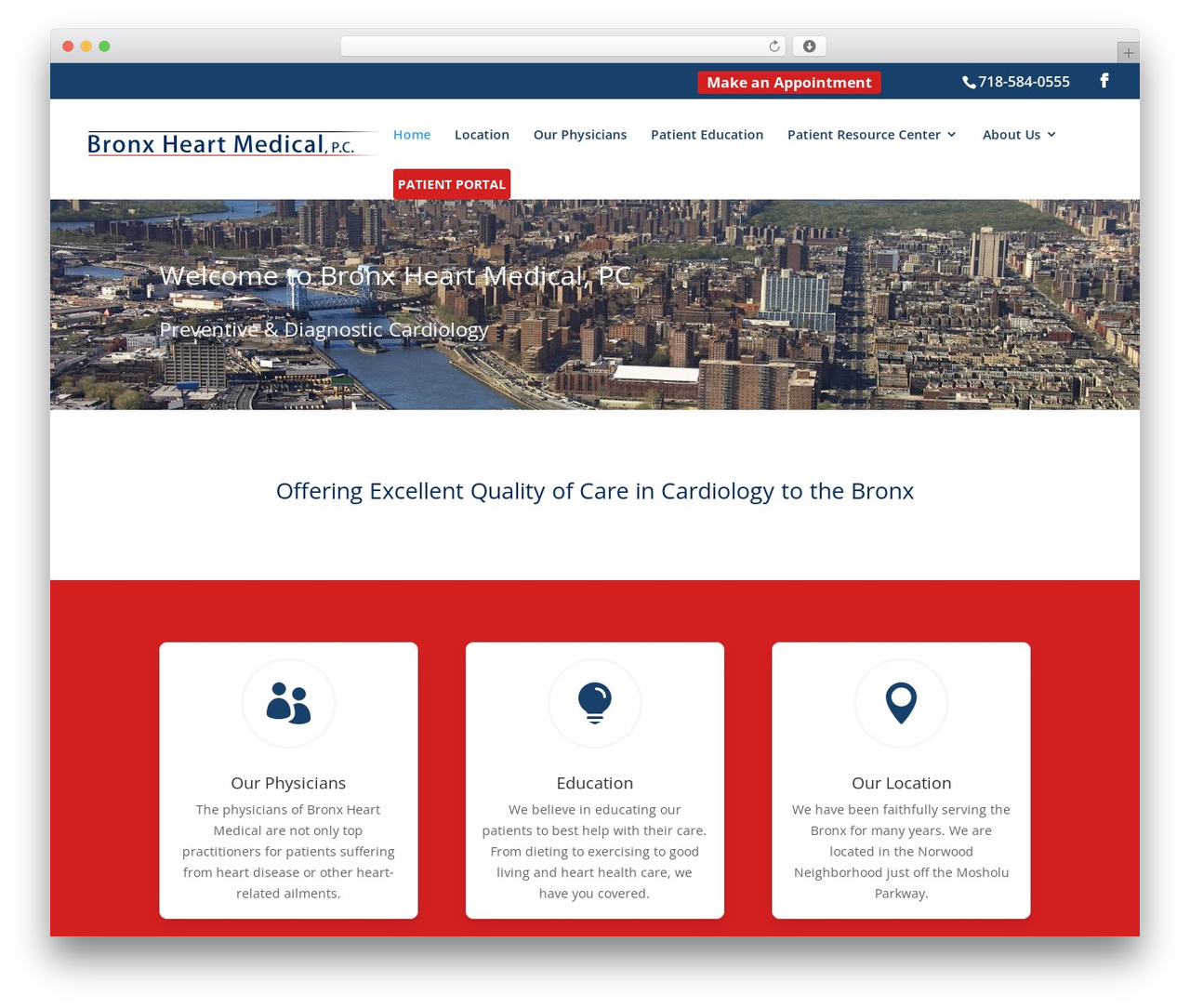 Bronx Heart WordPress theme - bronxheart.com