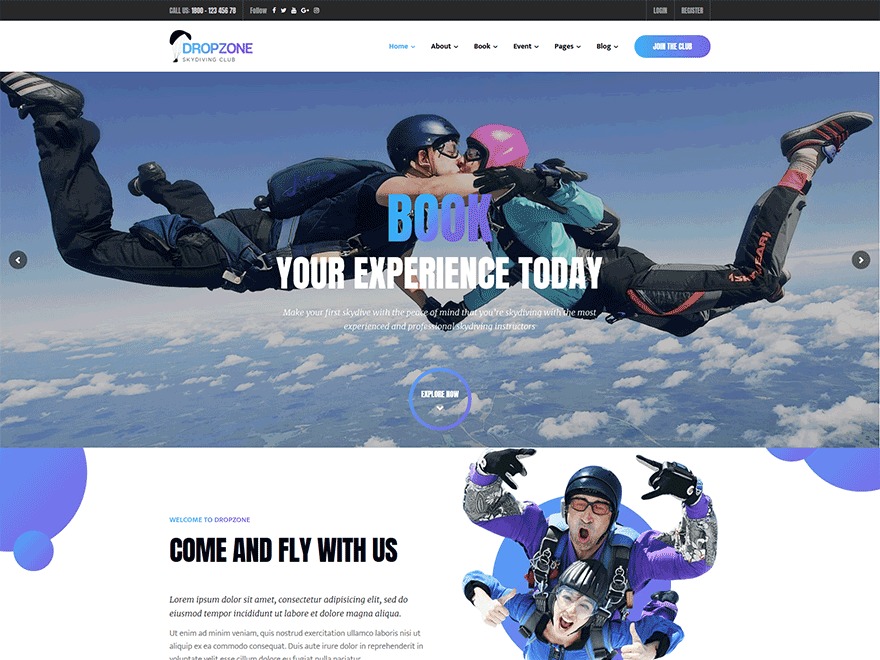dropzone WordPress theme design dropzone WordPress theme design