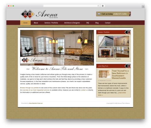 Dynamik company WordPress theme - arenatileandstone.com